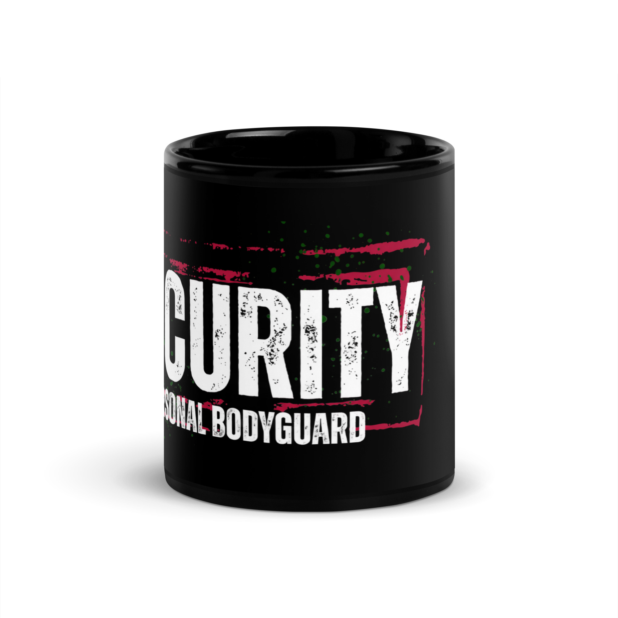 Security - Black Glossy Mug - Image 3