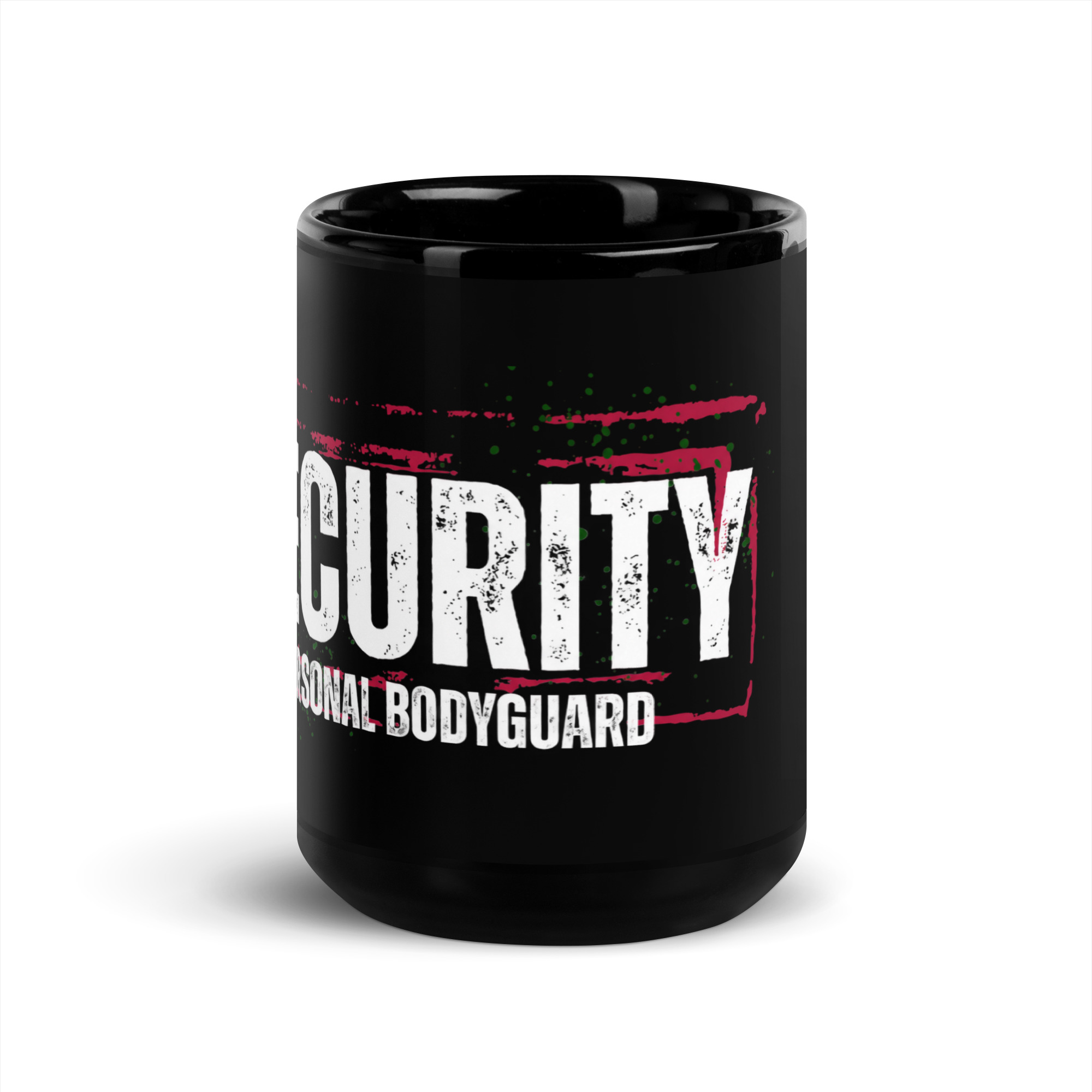 Security - Black Glossy Mug - Image 4